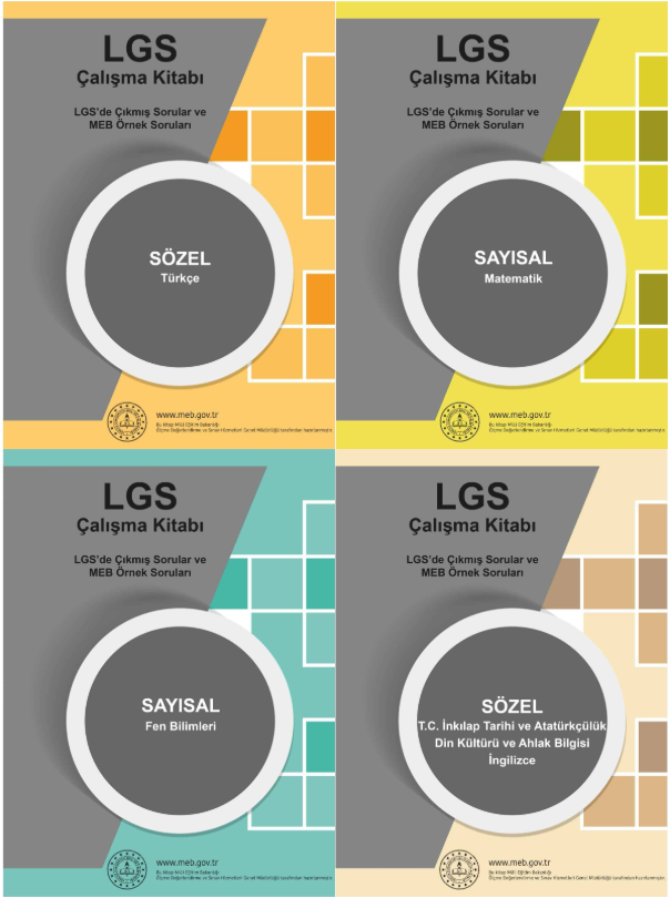 LİSELERE GİRİŞ SINAVI KAPSAMINDA YAPILACAK MERKEZİ SINAV'A HAZIRLANAN ÖĞRENCİLERE YÖNELİK DÖRT ÇALIŞMA KİTABI SETİ YAYIMLANDI